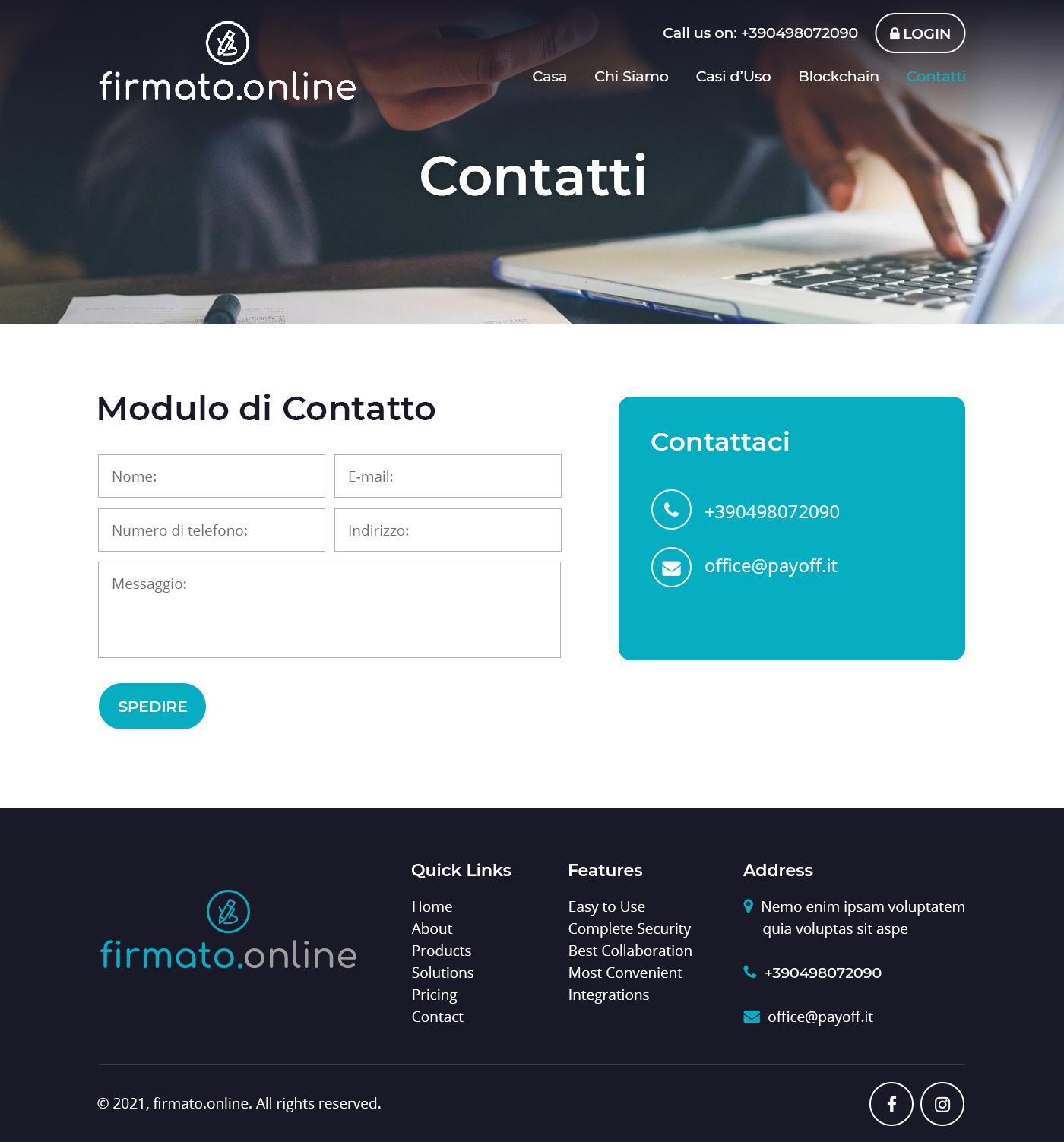WordPress-Design von Starlyn DS für Payoff Srl | Design #27022343