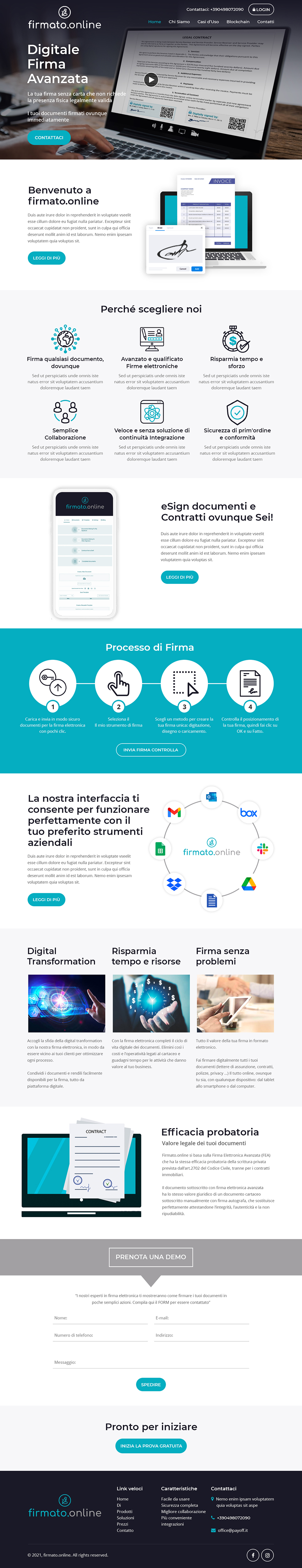 WordPress-Design von Starlyn DS für Payoff Srl | Design #27048754