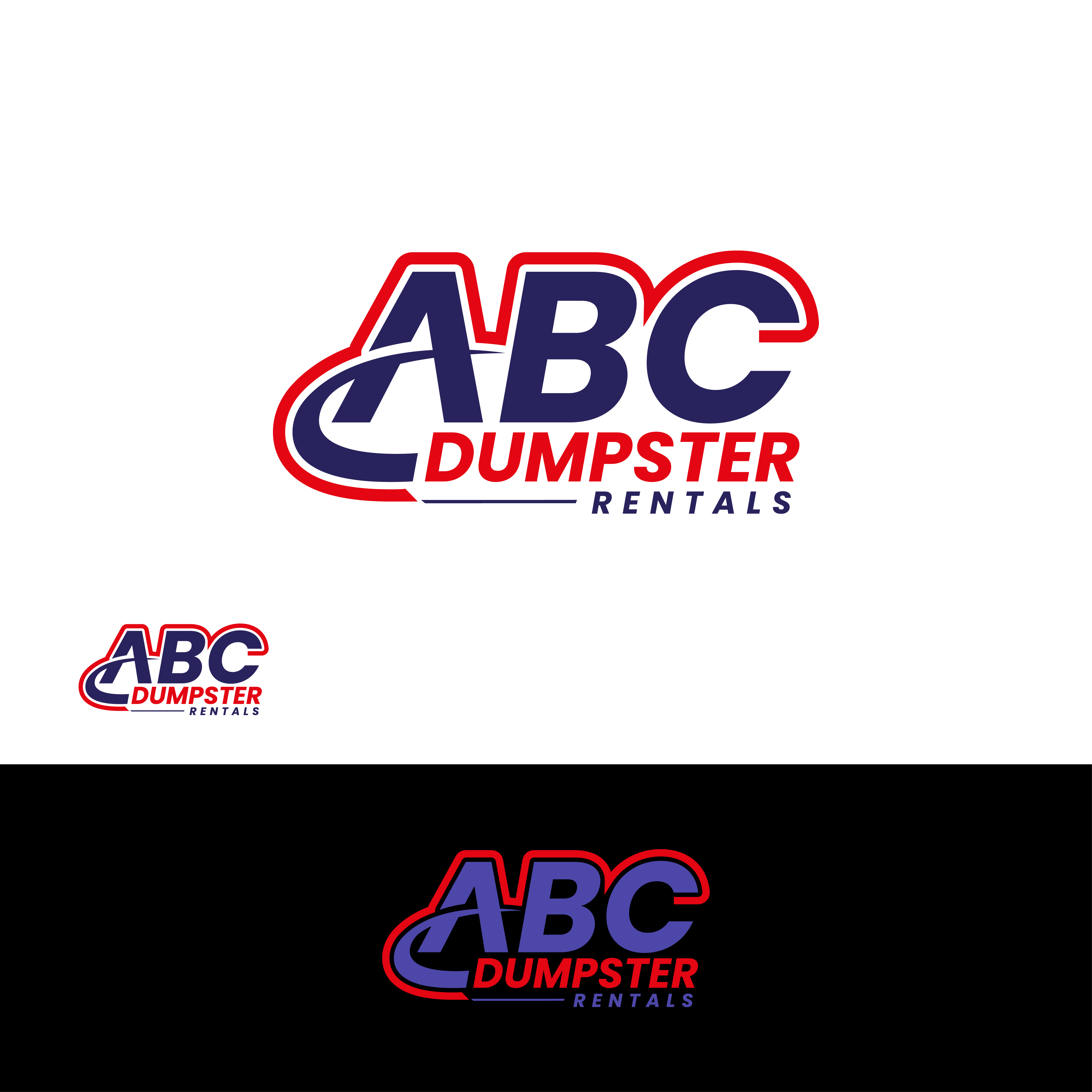 Logo Design by CrewType for ABC DUMPSTER RENTALS | Design #26978798