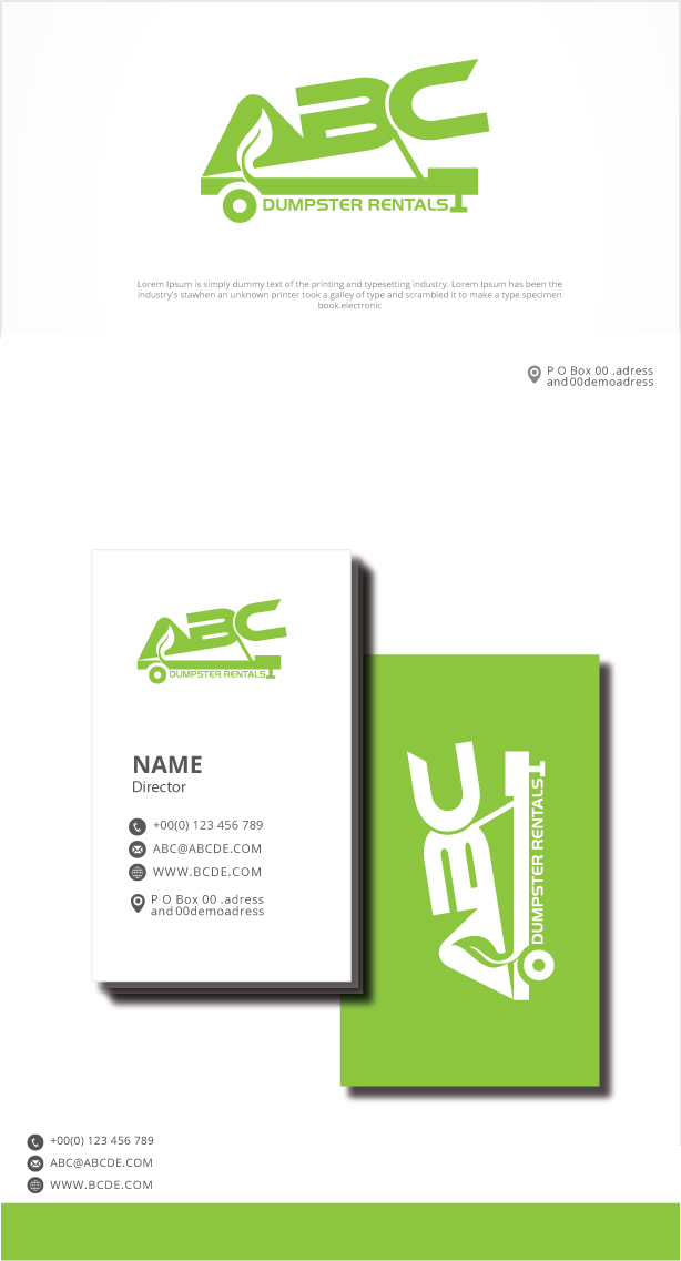 Logo Design by graphicevolution for ABC DUMPSTER RENTALS | Design #26965928