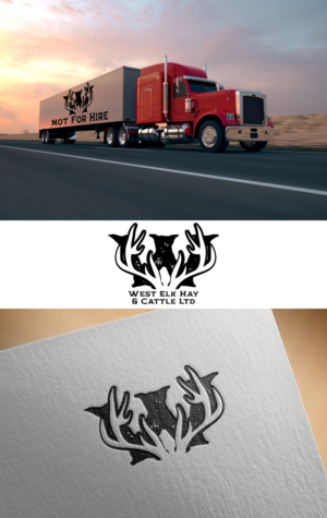 Business Logo - Hay & Cattle - Elk | Diseño Gráfico por design.bb