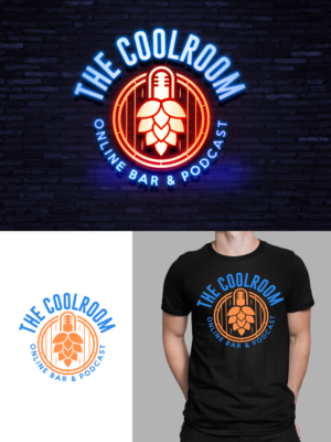"The Coolroom - Online Bar & Podcast"  | Logo-Design von Graphic Bricks