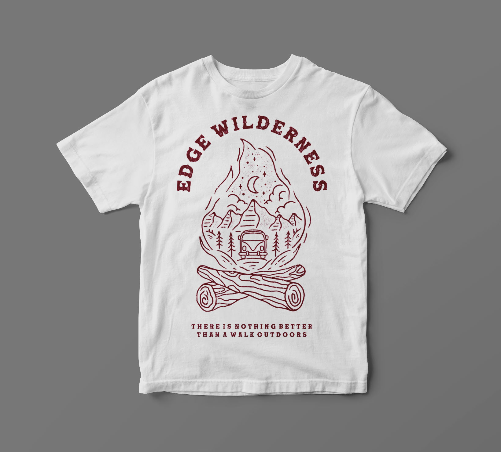 T-shirt Design by MangKepweng for Edge Wilderness Apparel Co. | Design #26970237