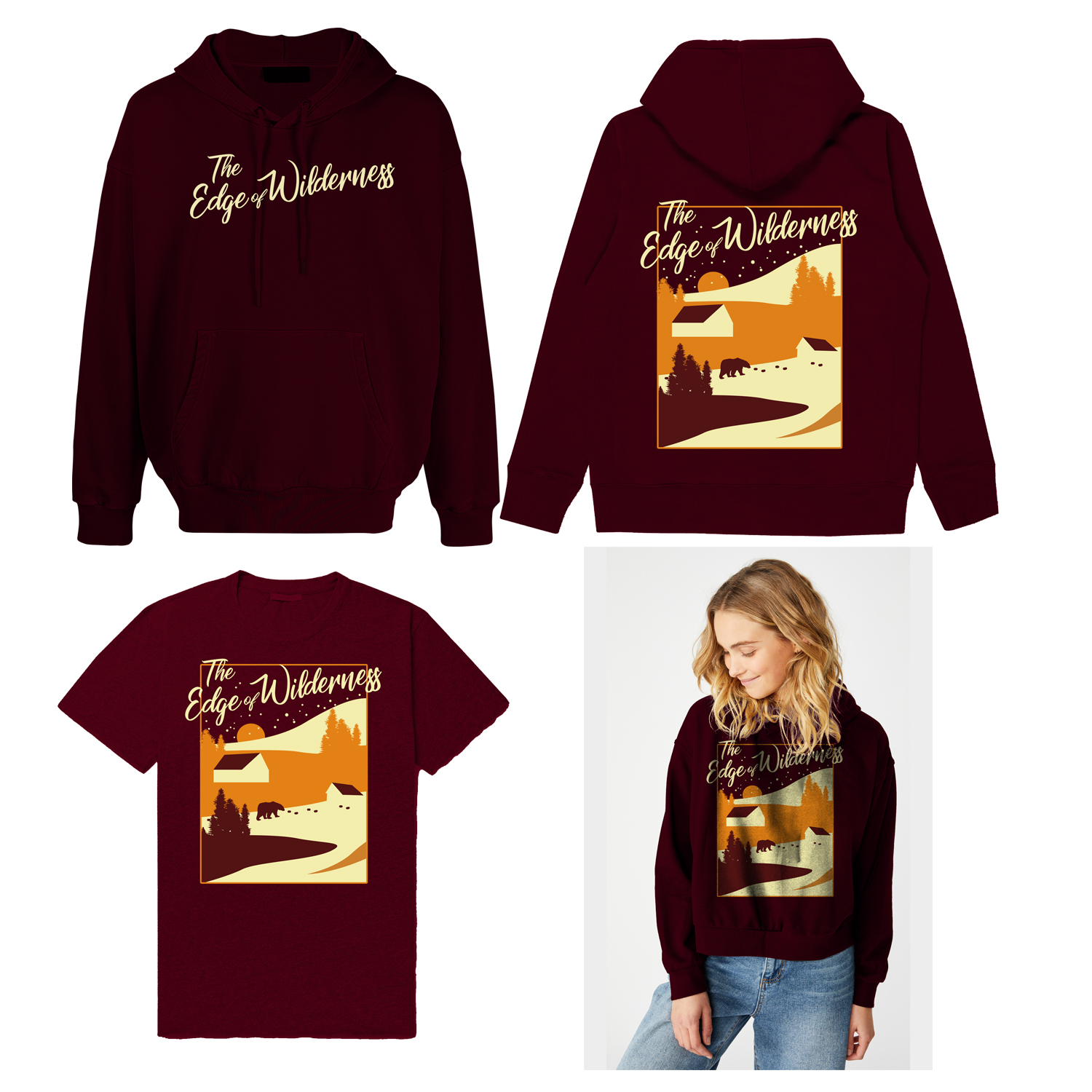 T-shirt Design by Heydale for Edge Wilderness Apparel Co. | Design #26968030