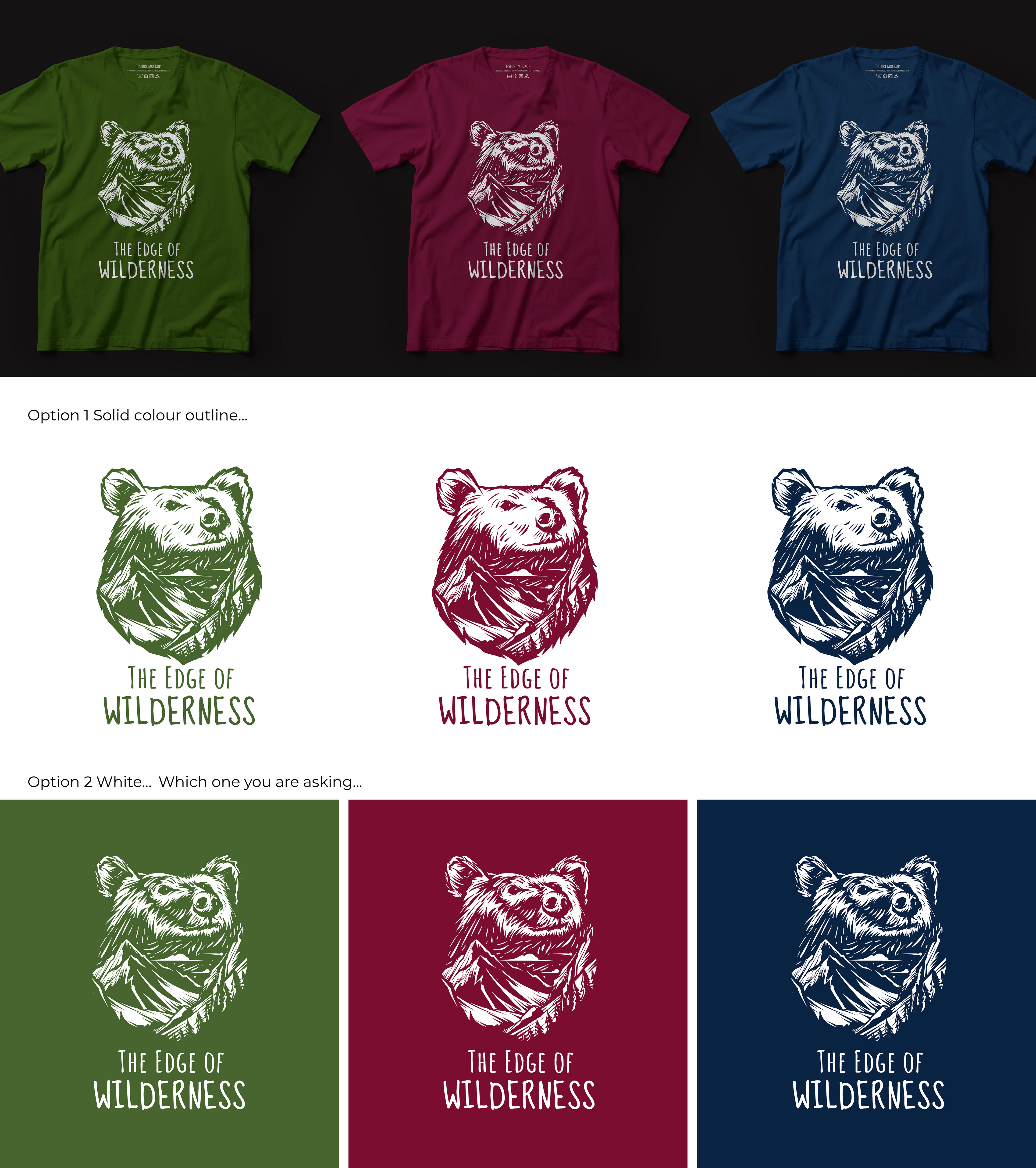 T-shirt Design by lnb... for Edge Wilderness Apparel Co. | Design #26992310