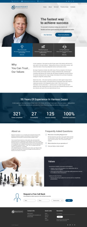 Waypoint Consultants LLC  web site | Web Design by  Artman