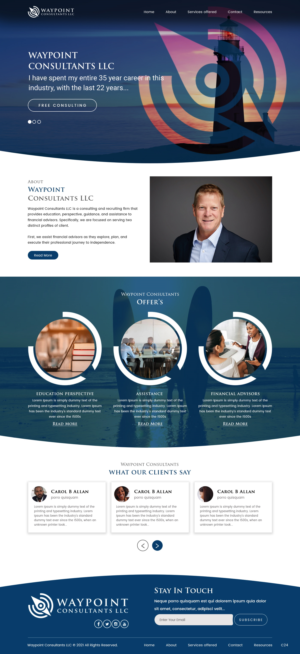 Web Design by pb for Waypoint Consultants LLC | Design #26972561