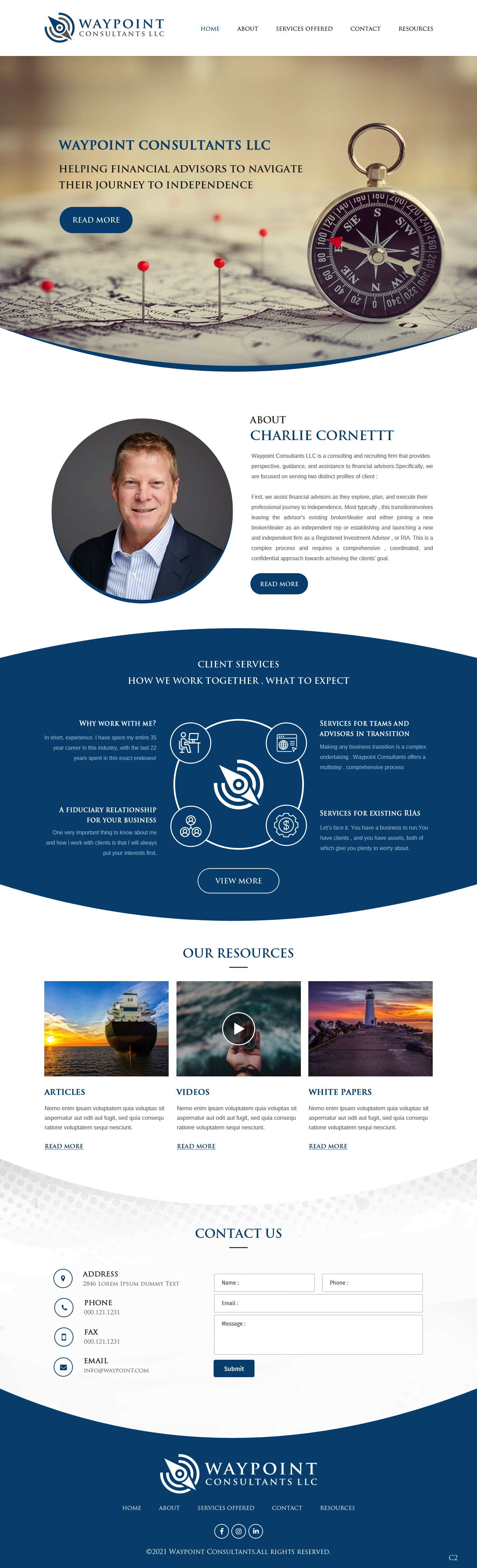 Diseño Web por pb para Waypoint Consultants LLC | Diseño #26972562