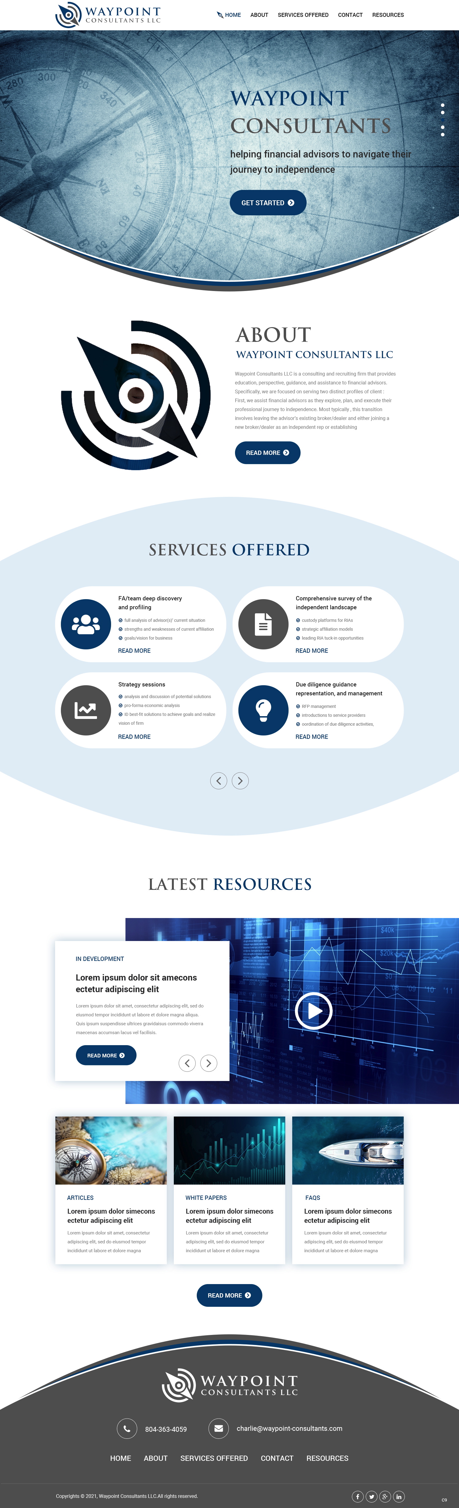 Diseño Web por pb para Waypoint Consultants LLC | Diseño #26972564