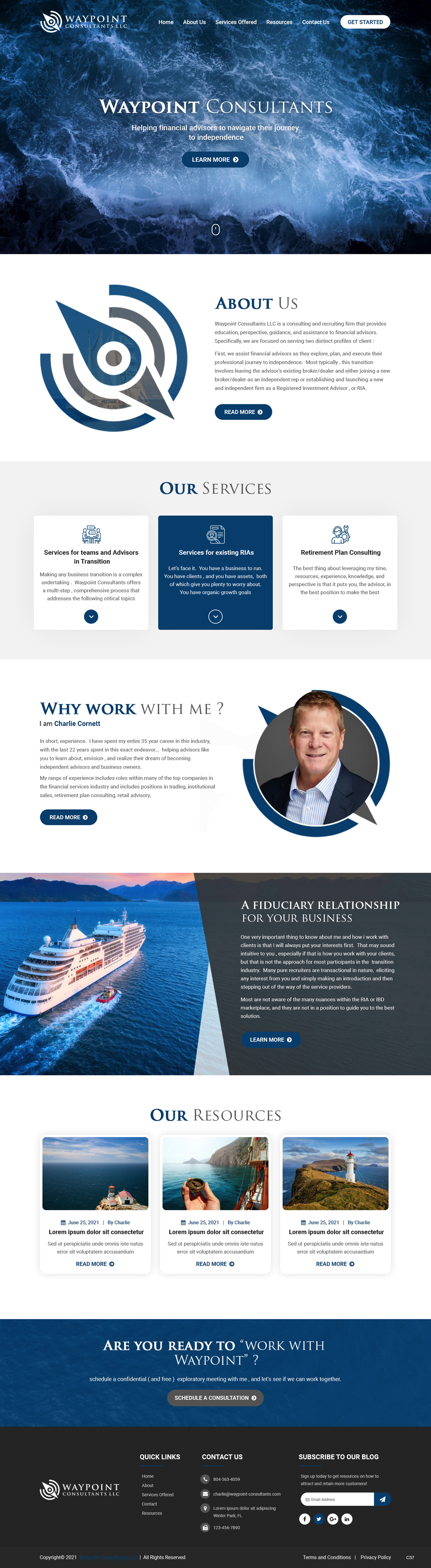 Diseño Web por pb para Waypoint Consultants LLC | Diseño #26972568