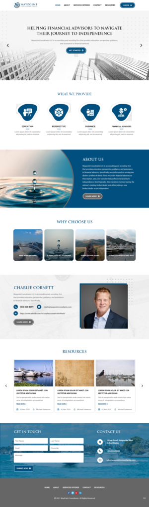 Web Design by pb for Waypoint Consultants LLC | Design: #26972569