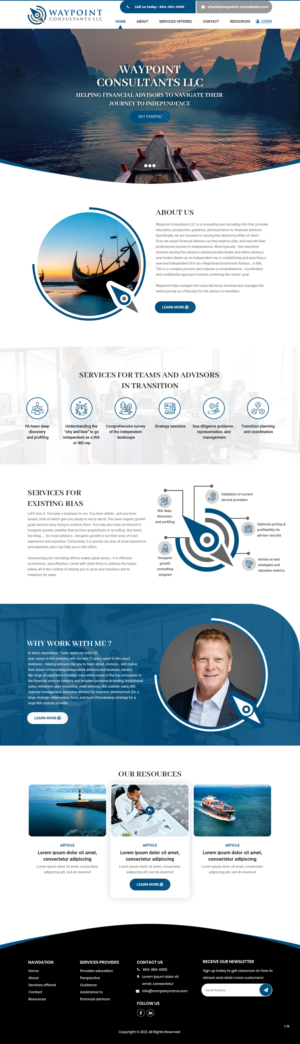 Web Design by pb for Waypoint Consultants LLC | Design: #26972572