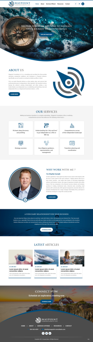 Web Design by pb for Waypoint Consultants LLC | Design: #26972577