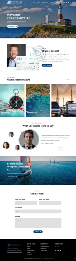 Web Design by pb for Waypoint Consultants LLC | Design: #26972578