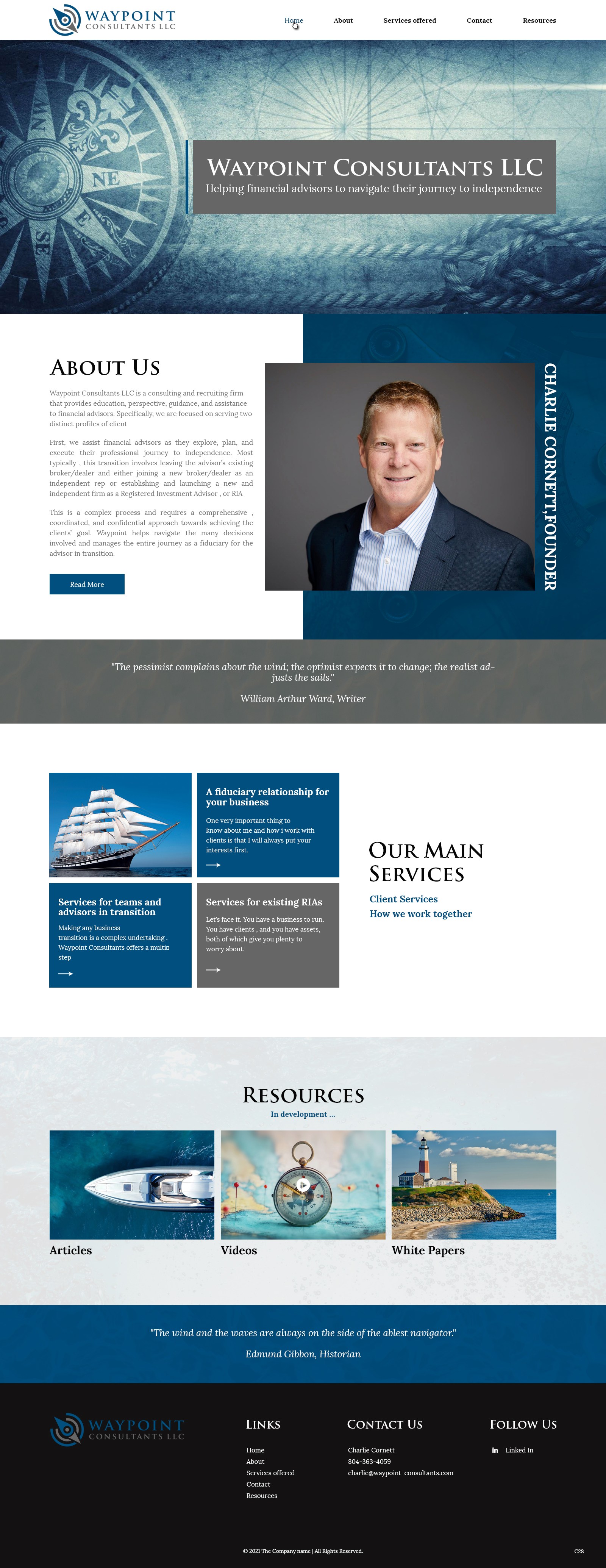 Diseño Web por pb para Waypoint Consultants LLC | Diseño #26990925
