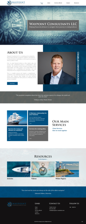 Web Design by pb for Waypoint Consultants LLC | Design: #26990926