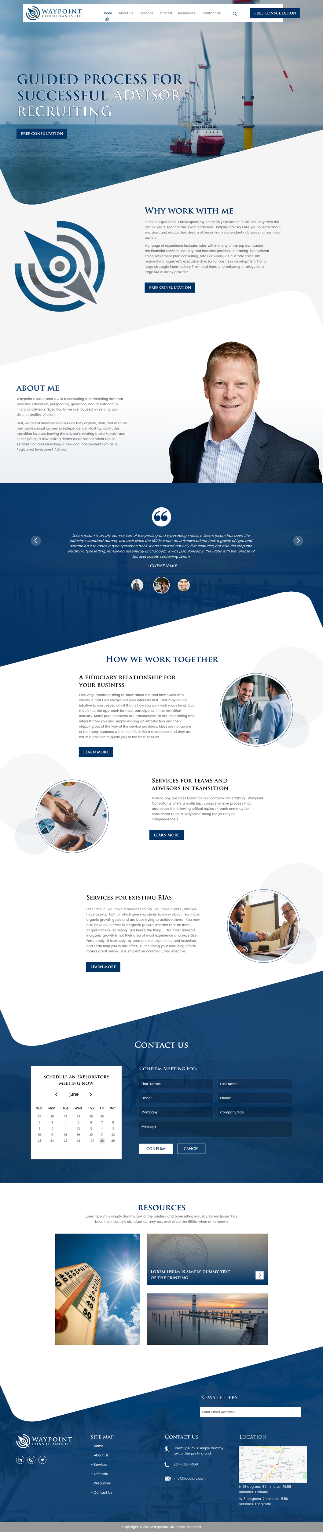 Diseño Web por rightway para Waypoint Consultants LLC | Diseño #26979224