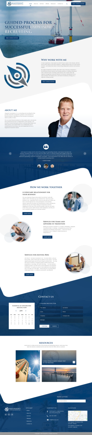 Web Design by rightway for Waypoint Consultants LLC | Design: #26979224