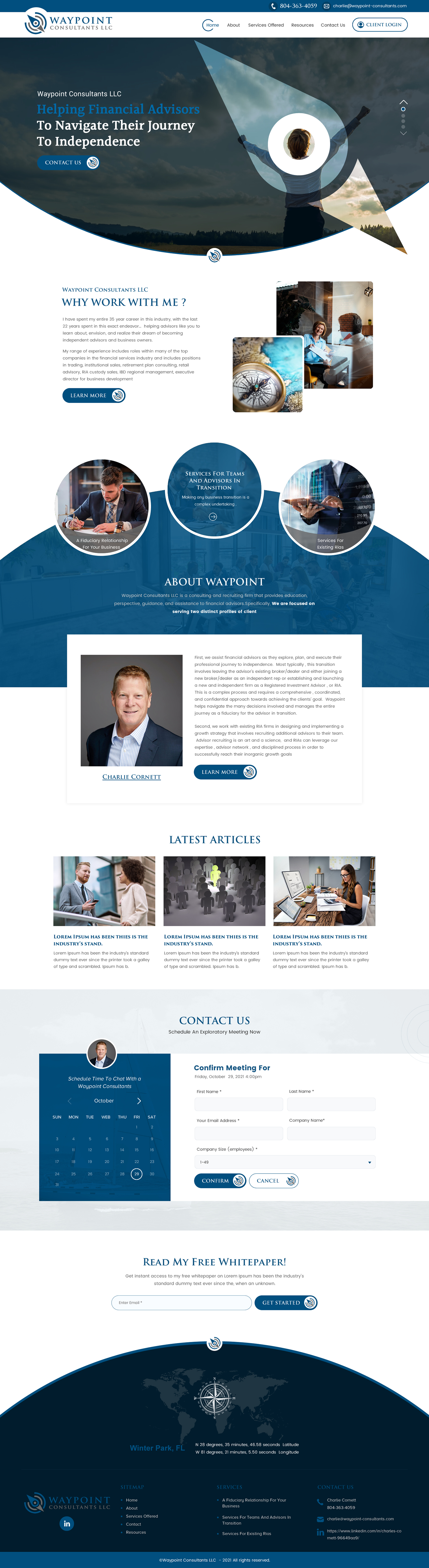 Diseño Web por rightway para Waypoint Consultants LLC | Diseño #26979225