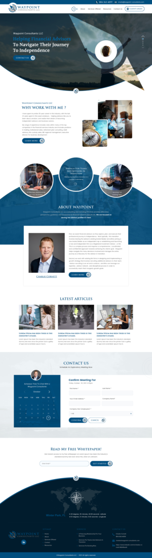 Web Design by rightway for Waypoint Consultants LLC | Design: #26979225