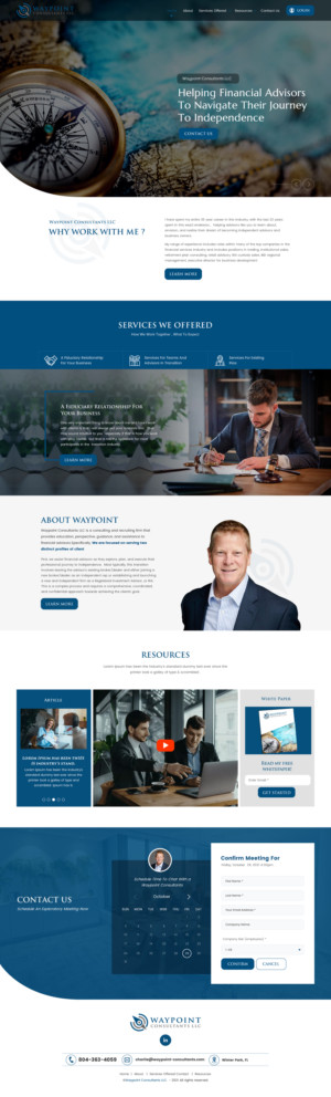 Web Design by rightway for Waypoint Consultants LLC | Design: #26979227