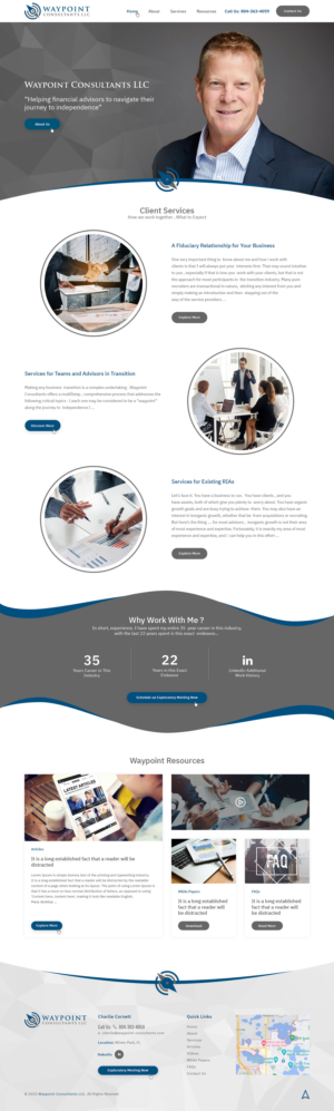 Waypoint Consultants LLC  web site | Web Design by Ved Web Services