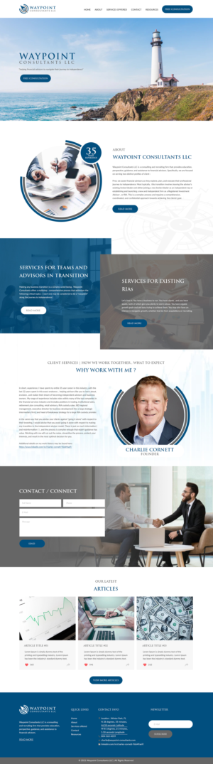 Waypoint Consultants LLC  web site | Web-Design von bdesigner9