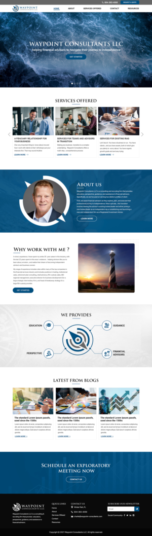 Waypoint Consultants LLC  web site | Web Design by Titan Eagle