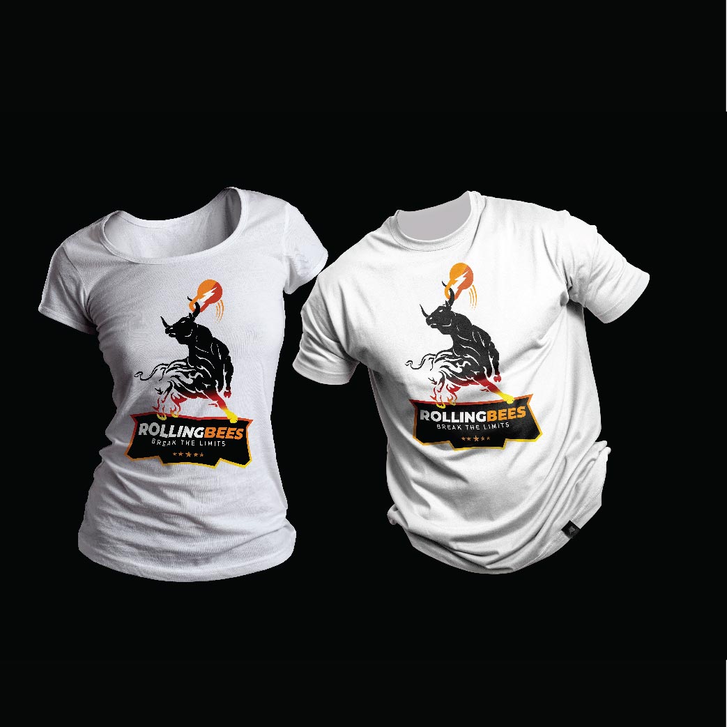 T-shirt Design by Pheloval for Rolling Bees | Design #26974662