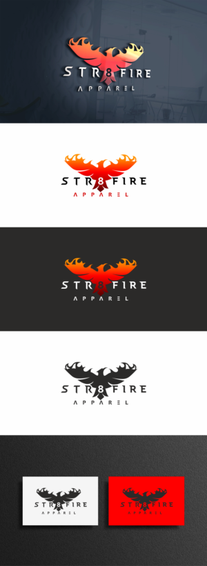 STR8 FIRE APPAREL | Logo-Design von Omee