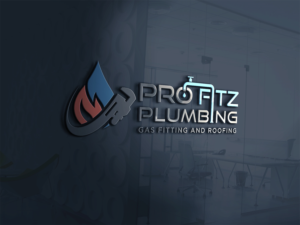 Pro Fitz Plumbing, Gas Fitting & Roofing | Logo Design by MT