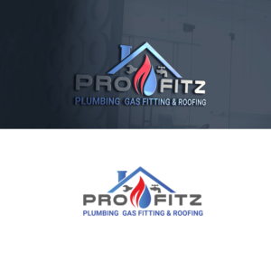 Pro Fitz Plumbing, Gas Fitting & Roofing | Logo Design by Aaaron