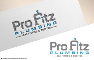 Pro Fitz Plumbing, Gas Fitting & Roofing | Logo Design by Juli creation