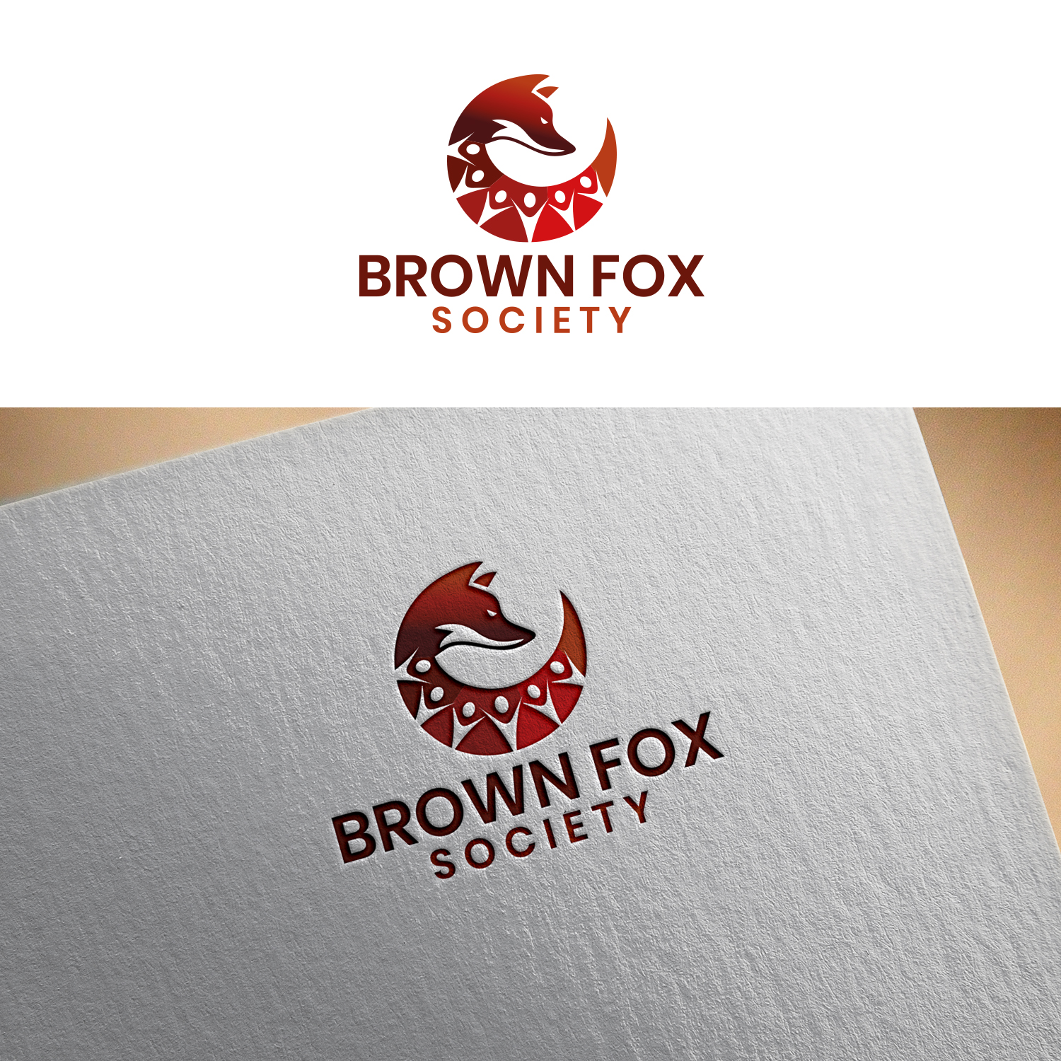 Diseño de Logo por MG.graphics para Brown Fox Society | Diseño #26974152