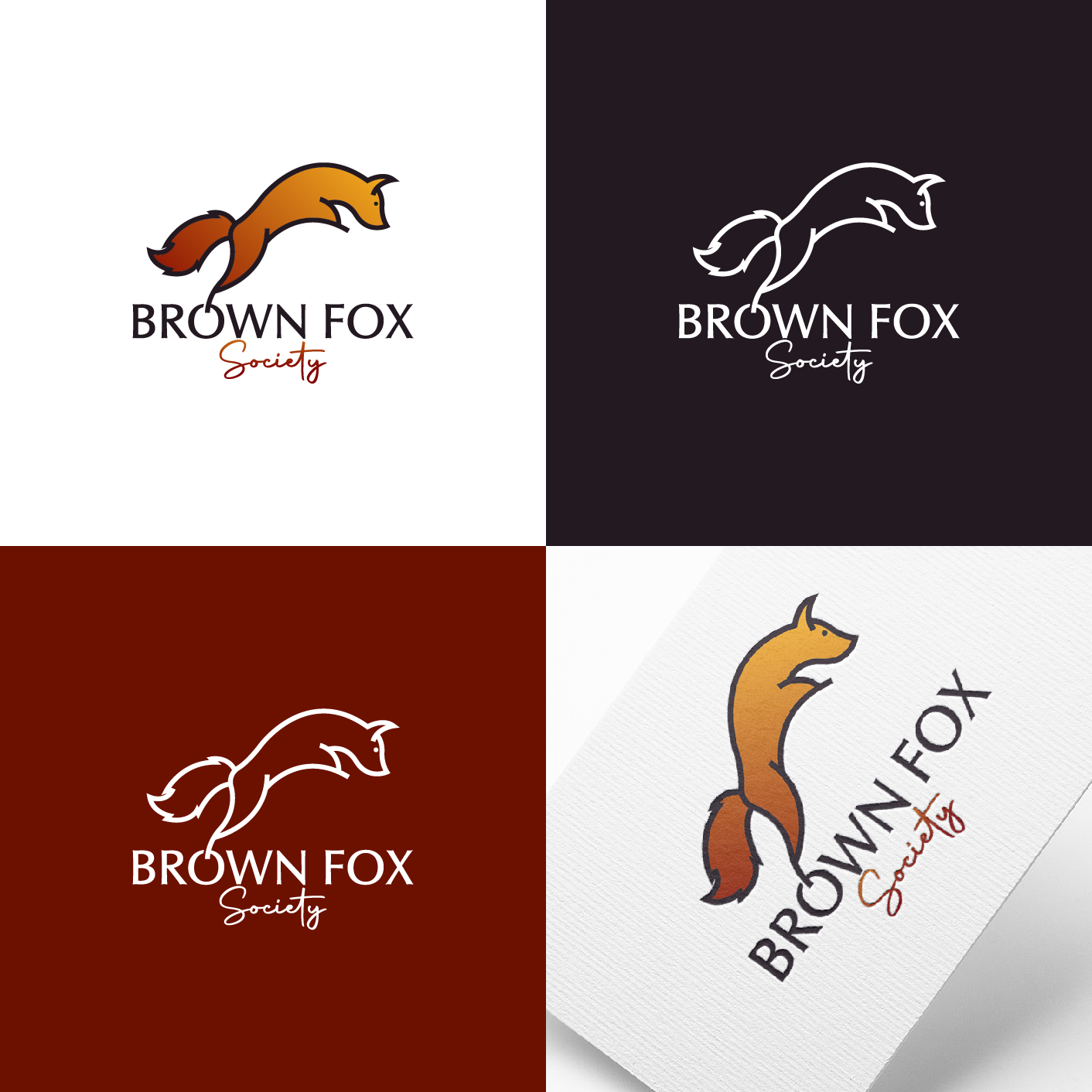 Logo Design by 4tech services for Brown Fox Society | Design #26973526