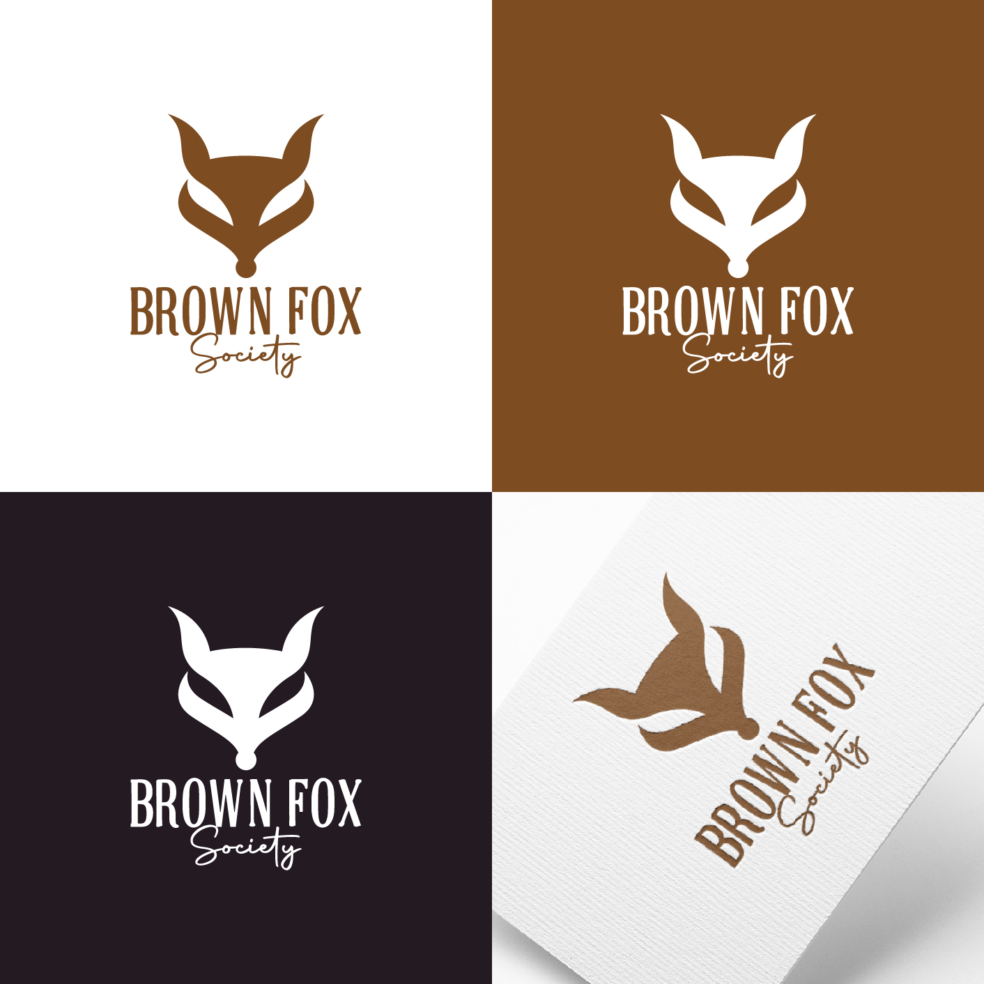 Logo Design by 4tech services for Brown Fox Society | Design #26973527