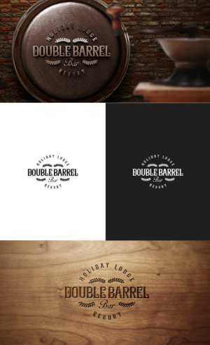 Double Barrel Bar.  With/Without, Holiday Lodge Resort | Design de Logo par GLDesigns