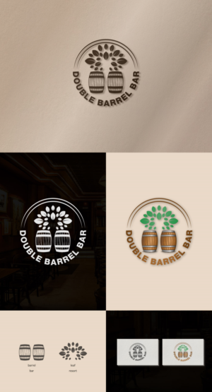 Double Barrel Bar.  With/Without, Holiday Lodge Resort | Design de Logo par SunuAji_DC