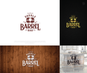 Double Barrel Bar.  With/Without, Holiday Lodge Resort | Design de Logo par D_Mantra