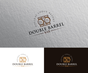 Double Barrel Bar.  With/Without, Holiday Lodge Resort | Design de Logo par Iris 3