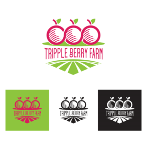 Tripple Berry Farm | Logo Design by delegacydesign
