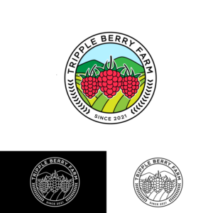 Tripple Berry Farm | Logo Design by adelvalle