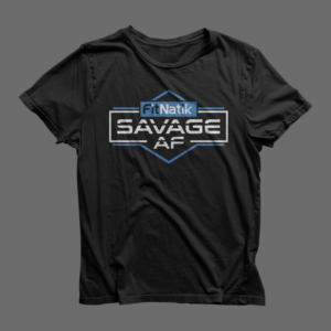 Fitness T-shirt "SAVAGE AF" | T-shirt Design by Barney Stinson