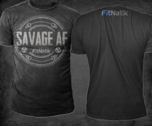 Fitness T-shirt "SAVAGE AF"