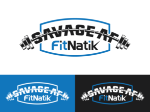 Fitness T-shirt "SAVAGE AF" | T-shirt Design by mithunpopey