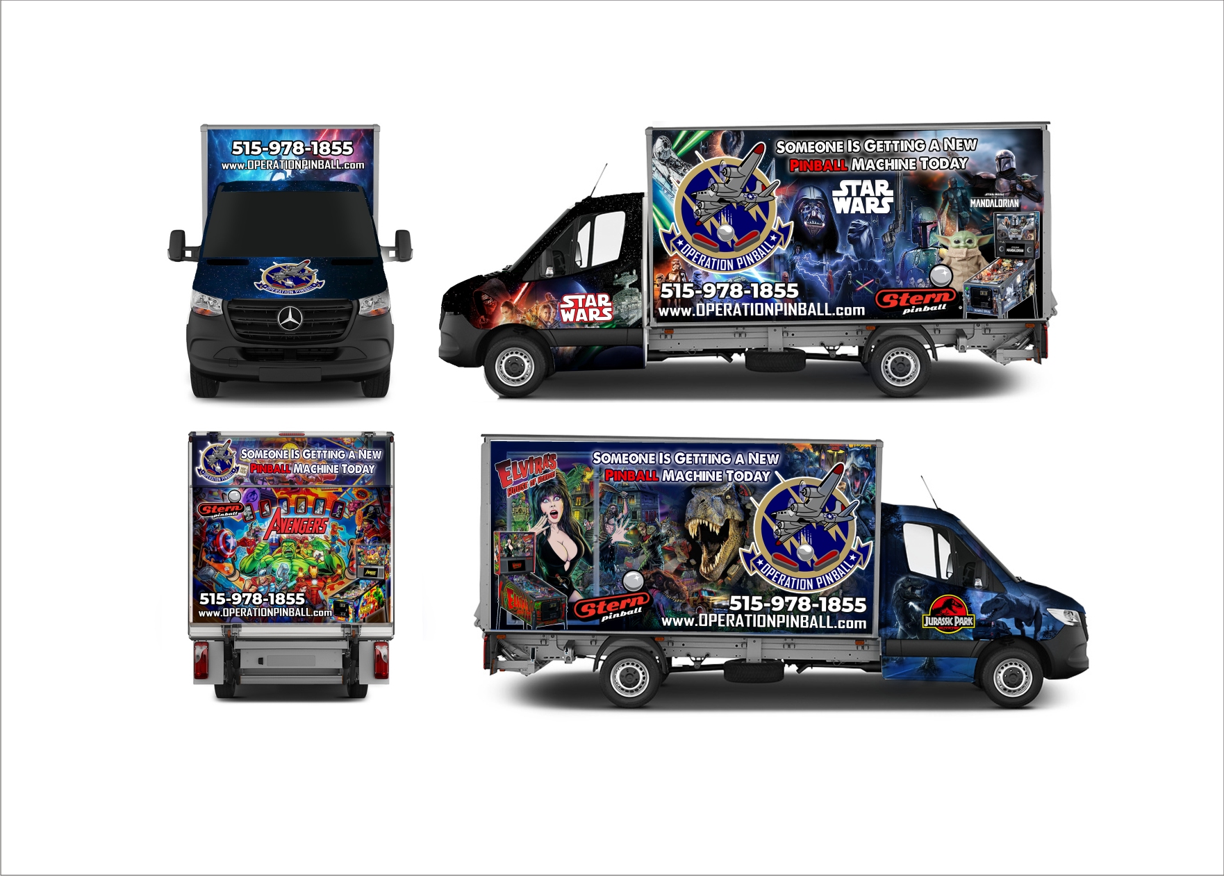 Diseño de Rotulación de Vehículo por Agail.art para Operation Pinball  | Diseño #27033121