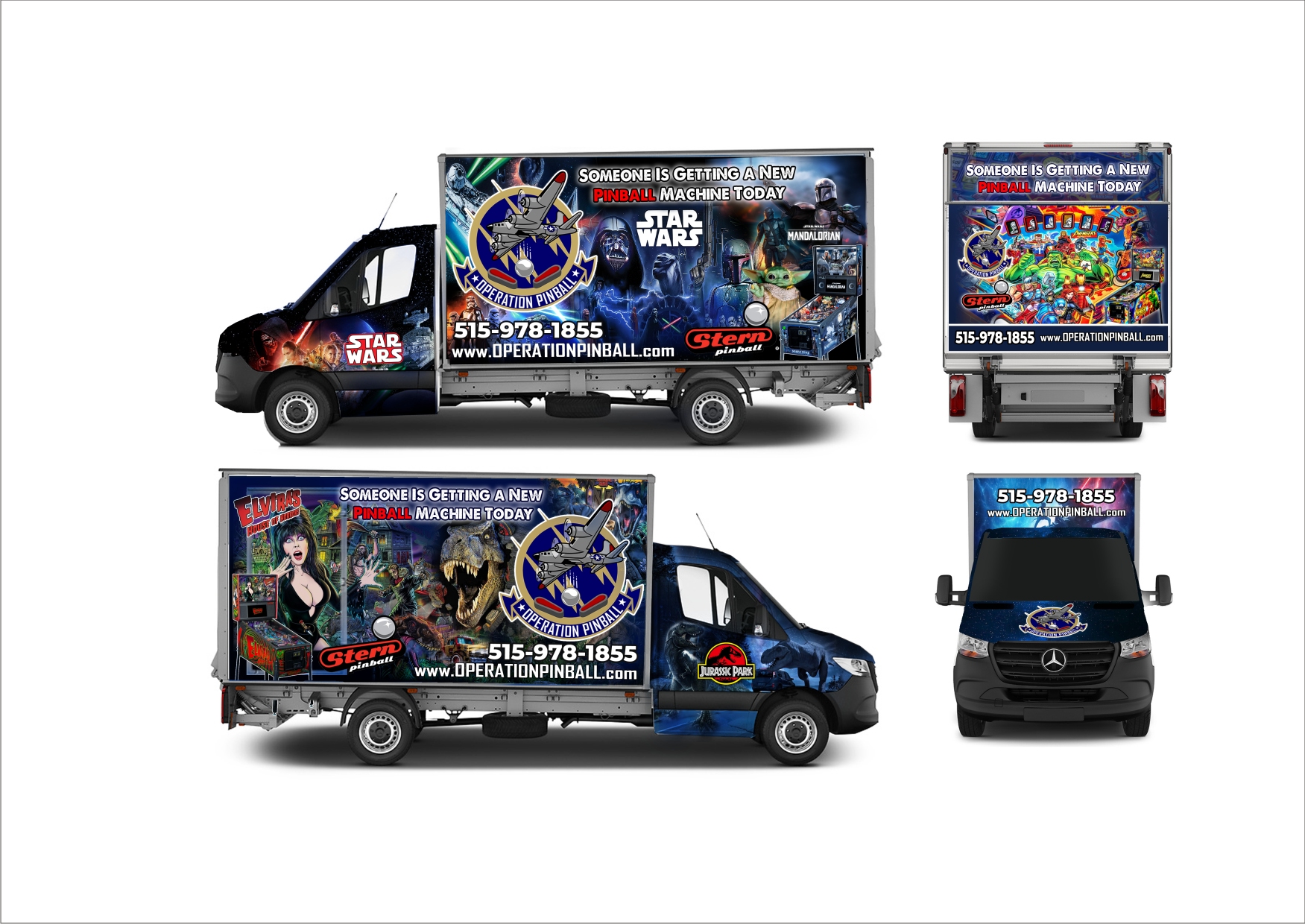 Diseño de Rotulación de Vehículo por Agail.art para Operation Pinball  | Diseño #27038589