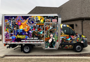 Arcade Game Delivery Truck Wrap | Car Wrap Design by NILDesigns