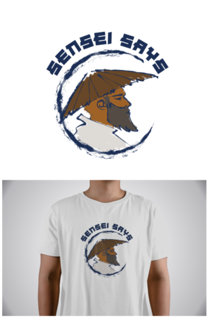 "Sensei Says" Anime. Samurai. Cartoon. combat sports. Bjj | T-Shirt-Design von exoddinary