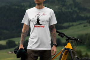 "Sensei Says" Anime. Samurai. Cartoon. combat sports. Bjj | T-Shirt-Design von Kero
